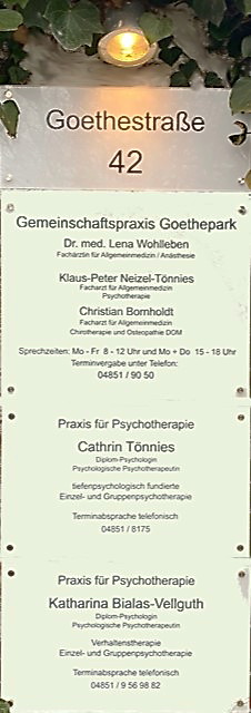 Praxisschild